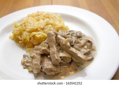 Veal Zurich Style With Rosti Potatoes Switzerland Food