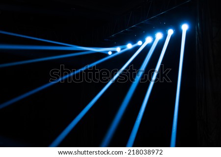 Vector Stage Spotlight with Laser rays