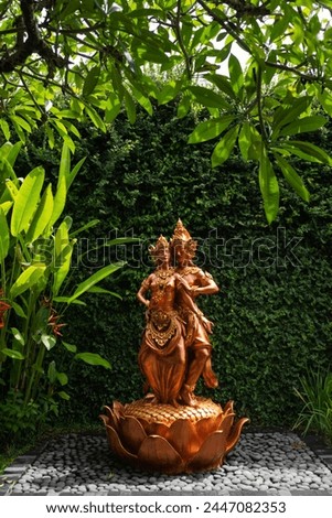 Vedic bronze statues of Hindu gods, heroes of the Mahabharata.