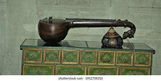 Veena Indian Traditional Instrument In Olden Times 