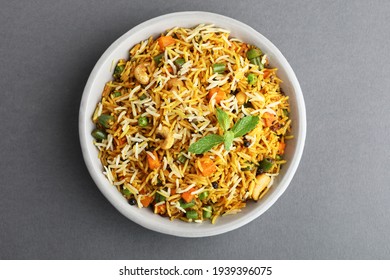 Veg biryani or veg pulav, Fried rice indian food - Shutterstock ID 1939396075