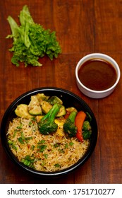 Veg Fried Rice With Brocolli Roasted