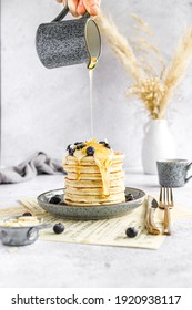 Vegan Almond Pancakes Stack | Pancake Stack | Healthy Pancakes 