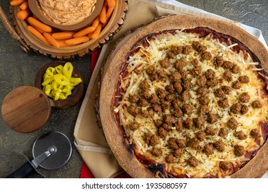 Vegan Beyond Meat Pizza From Pizza Hut With Violife Cheese