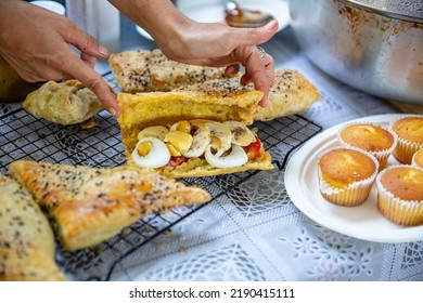 Vegan Breakfast Sandwich At Farmers Market