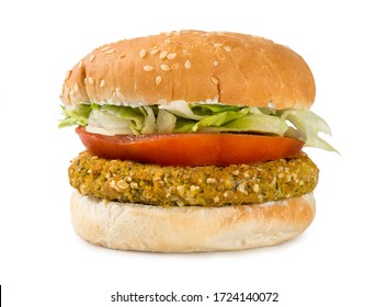 Vegan burger over withe background - Powered by Shutterstock