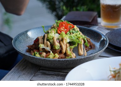 Vegan Burrito Bowl With Spicy Sauce