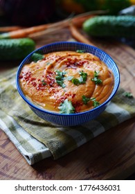 Vegan Cheese Dip Sauce On The Bowl