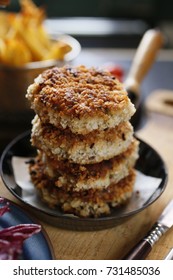 Vegan Crab Cakes, Styled Photo For Advertising, Front View