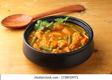 Vegan Curry Dish - Mixed Vegetable Curry ,Indian Curry

