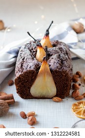 Vegan Dark Chocolate Pear Cake