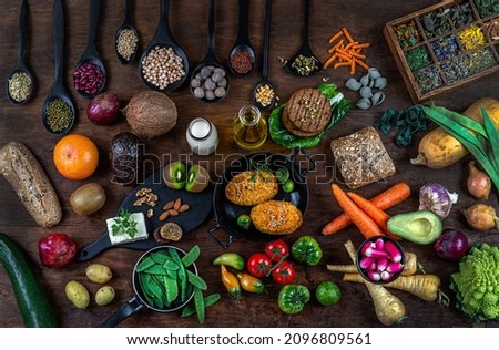 Vegan diet-Plats, vegetable and ingredientt-based diet essentially.