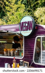 Vegan Food Truck In A Festival