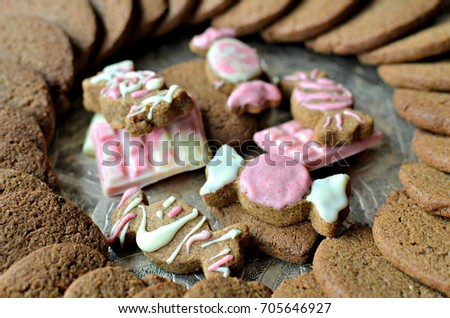 Image, Stock Photo cookie plates Food Dough