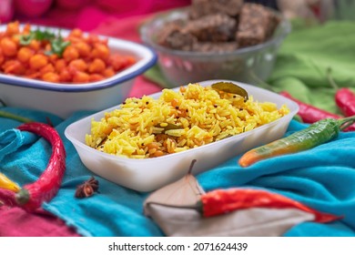 Vegan lemon rice, indian chitranna