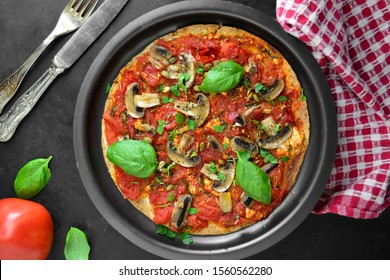 Vegan Low-Carb Keto Tortilla Pizza
