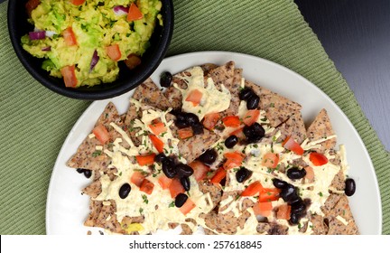 Vegan Nachos And Guacamole For A Midnight Snack