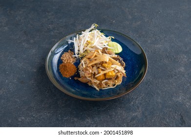 Vegan Pad Thai Isolated. Vegan Food