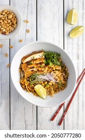 Vegan Pad Thai On A Table 