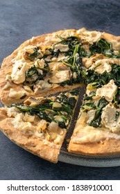 Vegan Paleo Low Carb Spinach Artichoke Pizza With A White Sauce