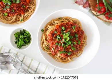 Vegan Pasta Bolognese With Lentils