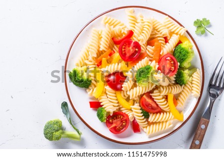 Similar – Pasta salad and ingredients