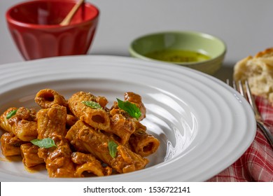 Vegan Penne Pasta In Vodka Sauce.