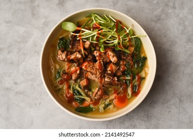 Vegan Pho With Tofu And Mushrooms