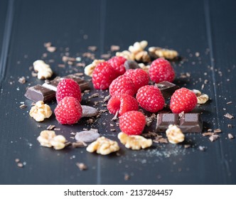 Vegan Plant Based Chocolate, Nut And Fruit Snackboard 
