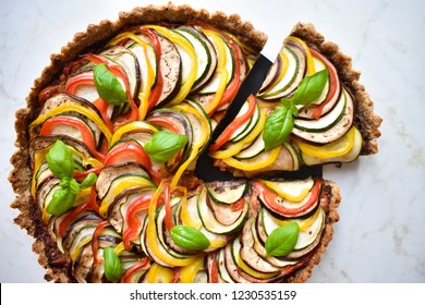 Vegan Vegetable Ratatouille Tart