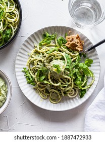 Vegan Zoodles With Green Pesto