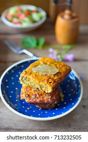 Vegetable Cake With Red Lentils And Bay Leaf