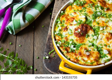 Vegetable Casserole With Zucchini, Food Close Up