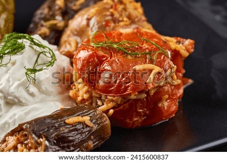 Vegetable dish stuffed with meat and rice (dolma) [[stock_photo]] © 