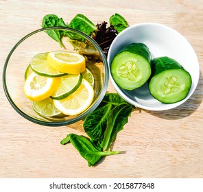 vegetable display for ingredients and backdrop