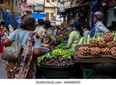 Vegetable Market New Delhi India