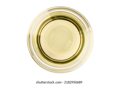 Vegetable Oil Bowl, On Isolated White Background