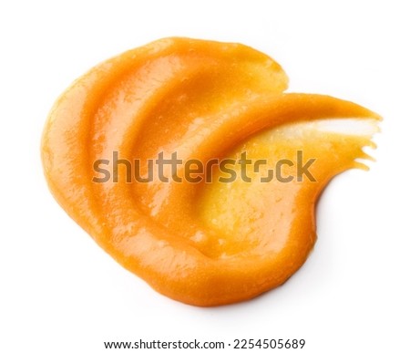 vegetable puree isolated on white background