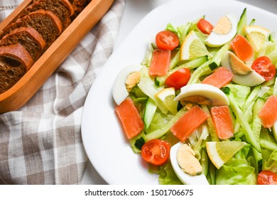 vegetable salad. view from above. light breakfast. healthy vegetables - Shutterstock ID 1501706675