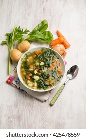 Vegetable Soup With Swiss Chard