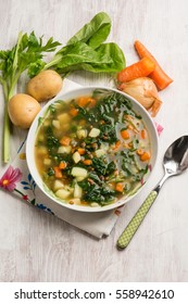 Vegetable Soup With Swiss Chard