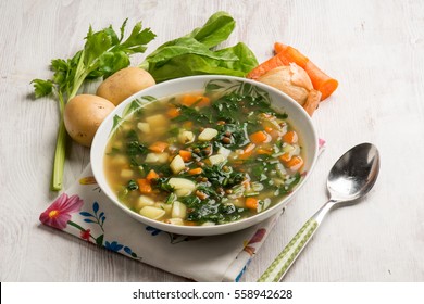 Vegetable Soup With Swiss Chard