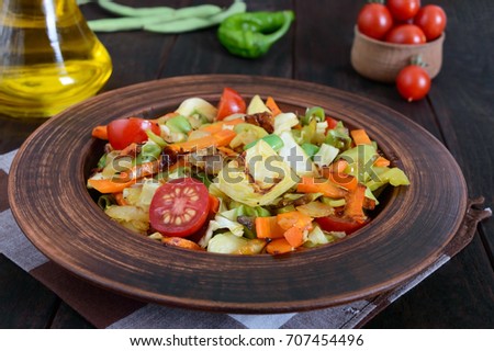 Similar – Image, Stock Photo Fresh Salad Vegetable