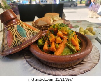 Vegetable Tagine Meal In Fes, Morocco.