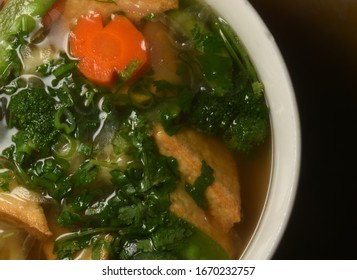 Vegetable And Tofu Pho Half Image Horizontal