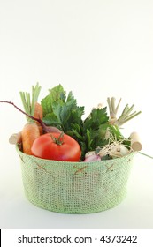 Vegetables in basket