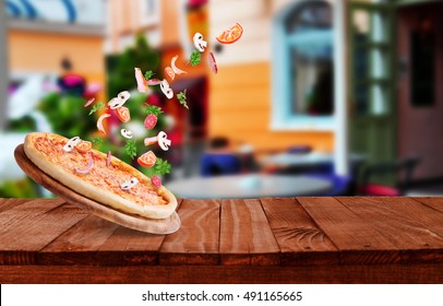 Fly Pizza Images Stock Photos Vectors Shutterstock