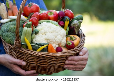 	Vegetables in hands