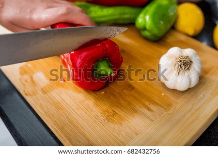 vegetables in the kitchen