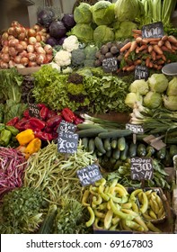 Vegetables Market In Santiago, Chile